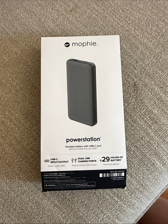 Other - Mophie Powerstation 8000mAh Portable Battery with USB-C / USB-A Port -Space Gray